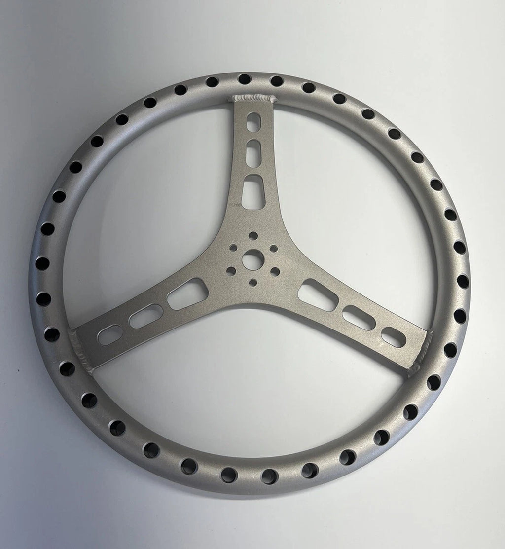 15" Lightweight Flat Aluminum Steering Wheel
