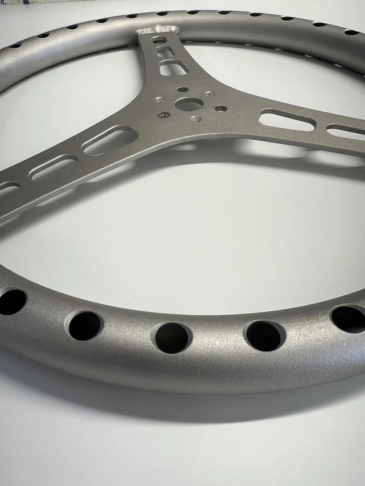 15" Lightweight Flat Aluminum Steering Wheel