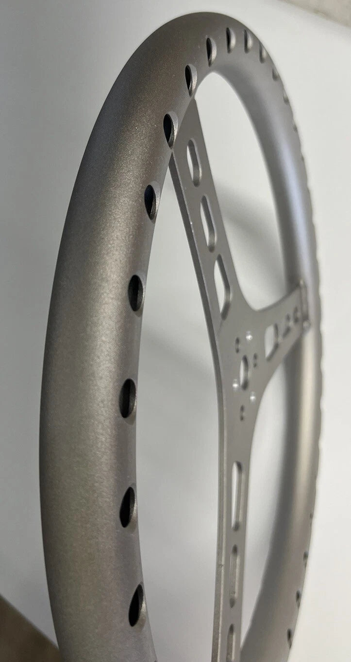 15" Lightweight Flat Aluminum Steering Wheel