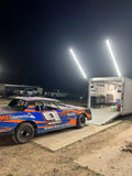 LED Pit Lights for Race Trailer – 10-Foot Poles, 20,000 Lumens